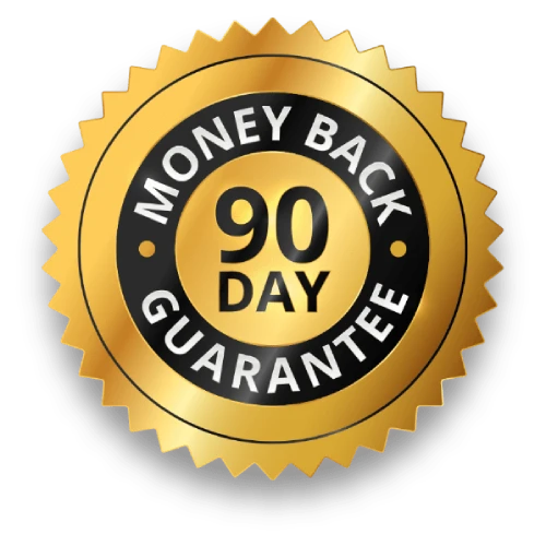 Sleeplean 90-day money back satisfaction guarantee badge